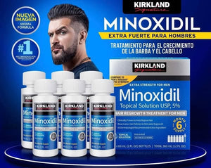 Minoxidil Kirkland 5% – Tratamiento Capilar y Facial (60ml)